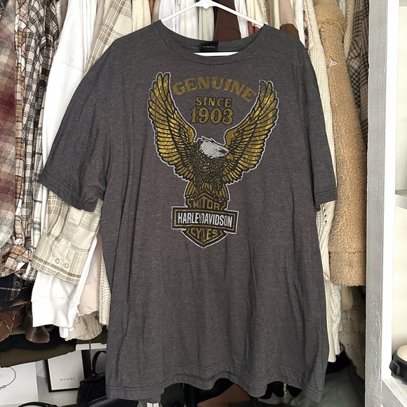 Harley-Davidson Tops - Vintage Oversized Harley Davidson Tee